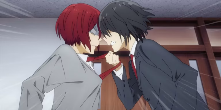 Horimiya-Miyamura-Headbutts-Student-Council-President-Sengoku