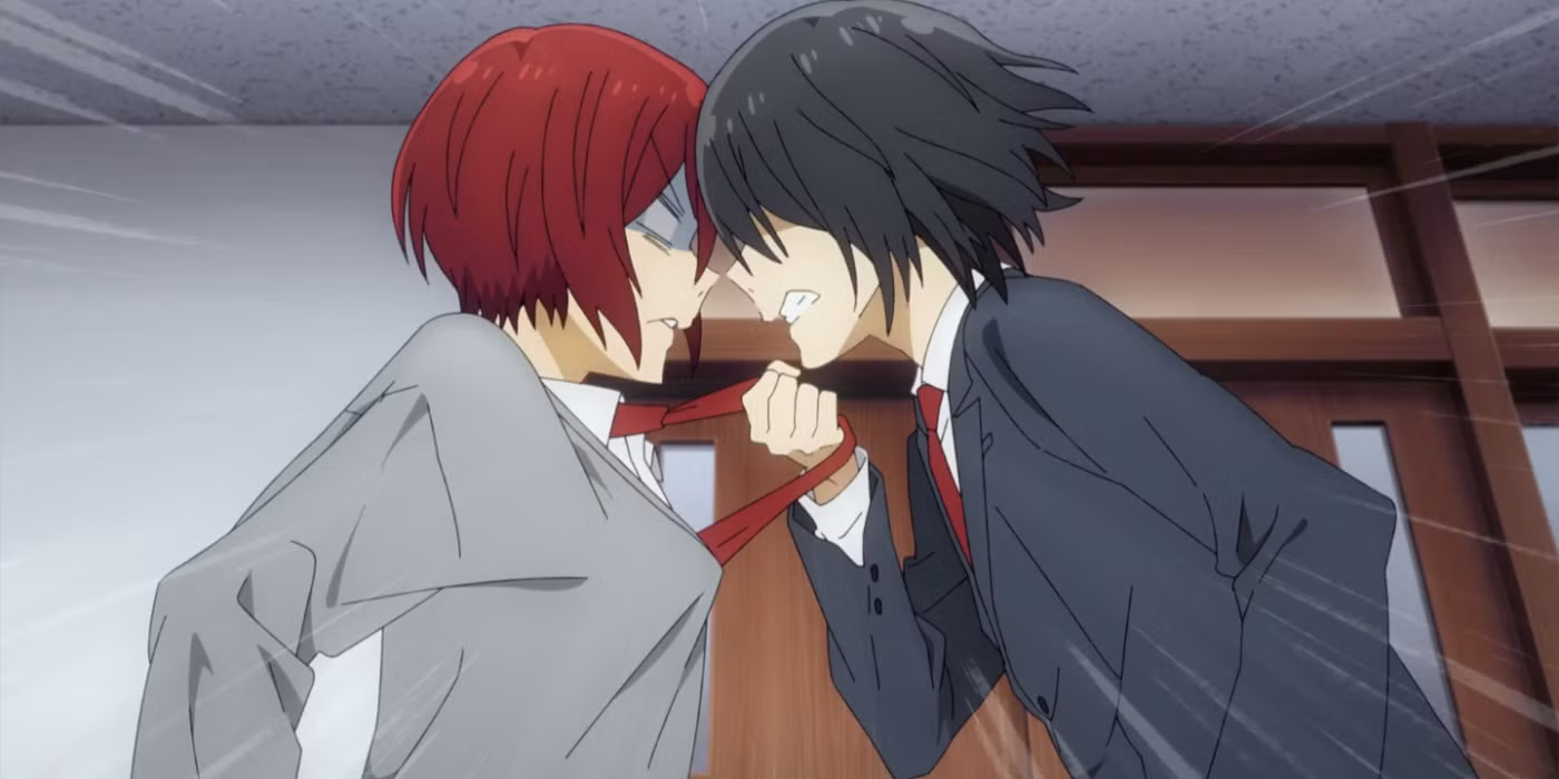 Horimiya-Miyamura-Headbutts-Student-Council-President-Sengoku