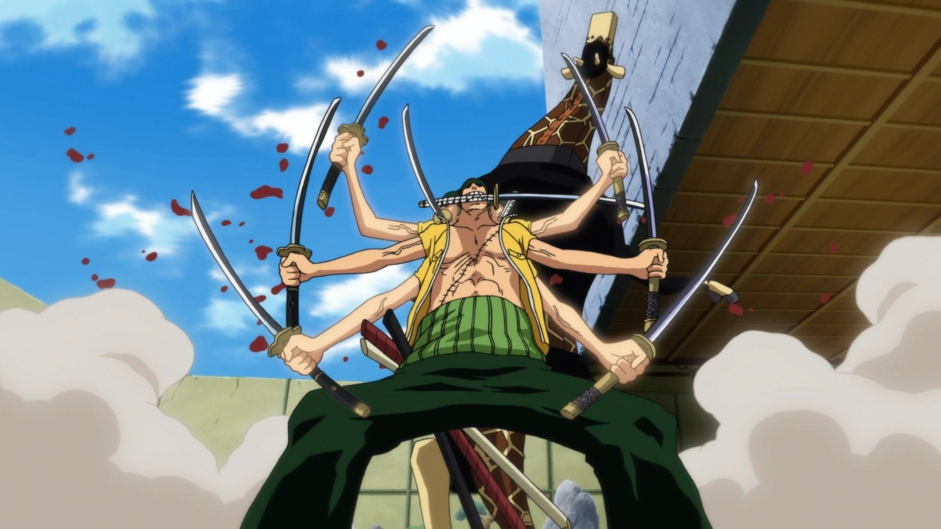 Zoro_Defeating_Kaku_with_Asura